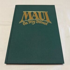 Green 'Maui On My Mind' Hardcover Book